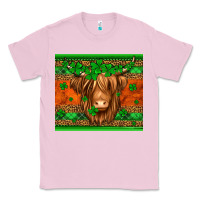 Bubblegum Pink st patricks day long haired cow Classic Tee - Jasminsmagicworld