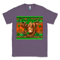 Lavender st patricks day long haired cow Classic Tee - Jasminsmagicworld