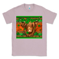 Lilac st patricks day long haired cow Classic Tee - Jasminsmagicworld