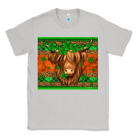 Moon Dust st patricks day long haired cow Classic Tee - Jasminsmagicworld