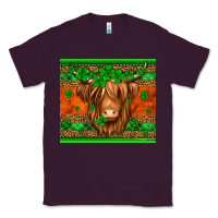 Plum st patricks day long haired cow Classic Tee - Jasminsmagicworld