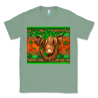 Sage st patricks day long haired cow Classic Tee - Jasminsmagicworld