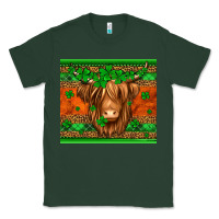 Sports Green st patricks day long haired cow Classic Tee - Jasminsmagicworld
