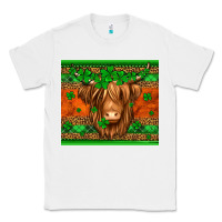 White st patricks day long haired cow Classic Tee - Jasminsmagicworld
