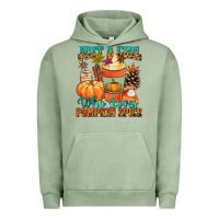 Pigment Oil Green Just a girl who loves pumpkin spice Urban Hoodie - NancyCooperArtShop