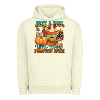 Pigment Pistachio Just a girl who loves pumpkin spice Urban Hoodie - NancyCooperArtShop