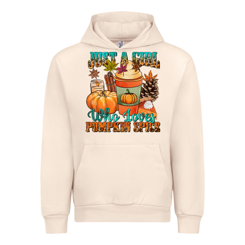Just A Girl Who Loves Pumpkin Spice Urban Hoodie by NancyCooperArtShop | Teevron