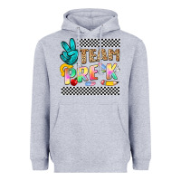 Heather Grey team pre k Heavyweight Hoodie - NancyCooperArtShop