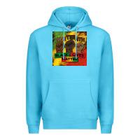 Ocean Blue juneteenth black lives matter mug  coaster Premium Hoodie - BarkalooDesign