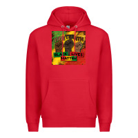 Red juneteenth black lives matter mug  coaster Premium Hoodie - BarkalooDesign