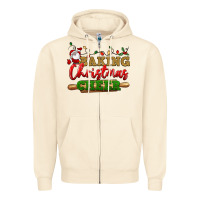 Sandshell Baking Christmas cheer Zipper Hoodie - NancyCooperArtShop