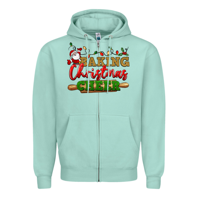 Baking Christmas Cheer Zipper Hoodie by NancyCooperArtShop | Teevron