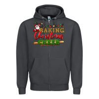Smoke Baking Christmas cheer Zipper Hoodie - NancyCooperArtShop