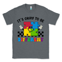 Charcoal Heather It's Okay To Be Different Classic Tee - CowhideDigitalArt