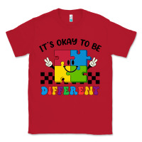 Red It's Okay To Be Different Classic Tee - CowhideDigitalArt