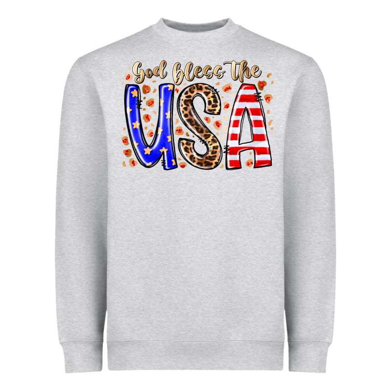 God Bless The Usa Heavyweight Sweatshirt by RacoonDesign | Teevron