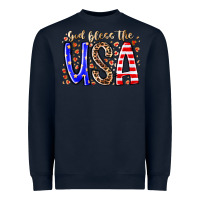 Navy god bless the usa Heavyweight Sweatshirt - RacoonDesign