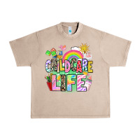 French Oak childcare life Urban Heavy Tee - AdoDesignShop