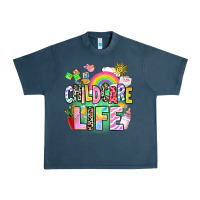 Midnight Navy childcare life Urban Heavy Tee - AdoDesignShop