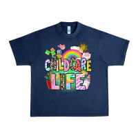 Navy childcare life Urban Heavy Tee - AdoDesignShop