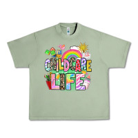 Oil Green childcare life Urban Heavy Tee - AdoDesignShop