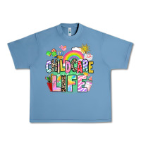 Pebble Blue childcare life Urban Heavy Tee - AdoDesignShop