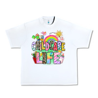 White childcare life Urban Heavy Tee - AdoDesignShop