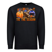 Black tis the season football Premium Sweatshirt - NancyCooperArtShop