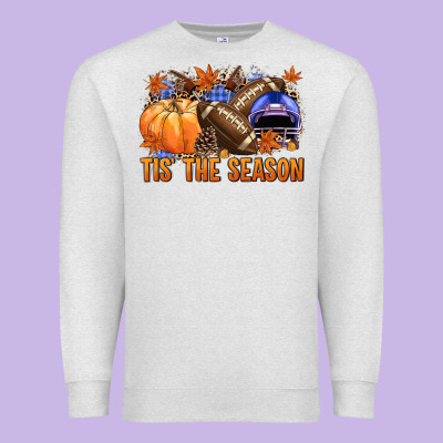 Tis The Season Football Premium Sweatshirt Designed By Nancycooperartshop