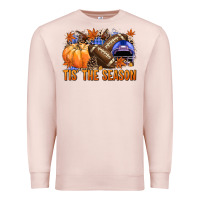 Pale Pink tis the season football Premium Sweatshirt - NancyCooperArtShop
