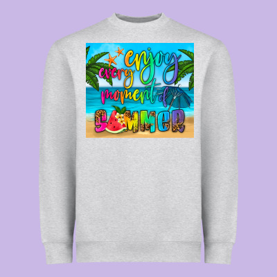 Enjoy Every Moment Of Summer Heavyweight Sweatshirt Designed By Hra Design Shop
