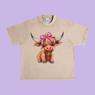 Cute  Heifer Urban Heavy Tee Designed By Adodesignshop