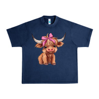 Navy cute  heifer Urban Heavy Tee - AdoDesignShop