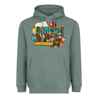 Sage school vibes Heavyweight Hoodie - NancyCooperArtShop