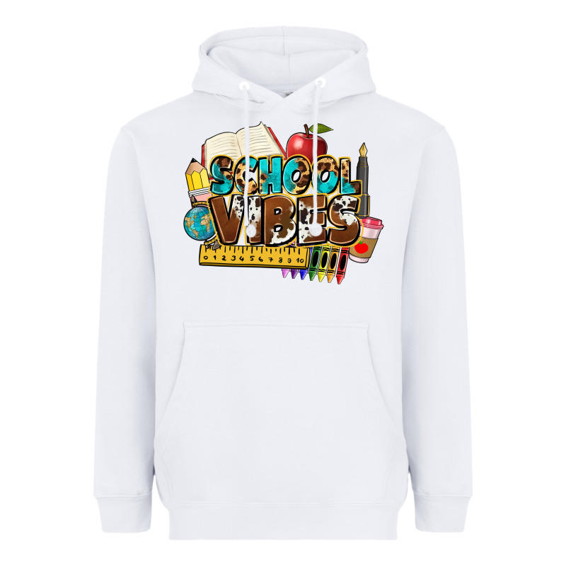 School Vibes Heavyweight Hoodie by NancyCooperArtShop | Teevron