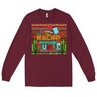 Burgundy nacho average nurse with roses Long Sleeve Tee - AdoDesignShop
