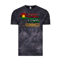 Cloud Black small town summer Vintage Tee - CowhideDigitalArt