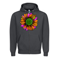 Smoke halloween sunflower Zipper Hoodie - Jasminsmagicworld