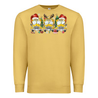 Antique Gold christmas school bus Premium Sweatshirt - MaliasSmallBusiness