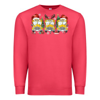 Cardinal christmas school bus Premium Sweatshirt - MaliasSmallBusiness