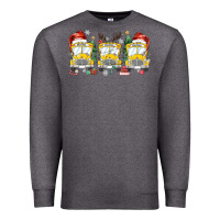 Charcoal Heather christmas school bus Premium Sweatshirt - MaliasSmallBusiness