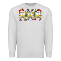 Dove Grey christmas school bus Premium Sweatshirt - MaliasSmallBusiness
