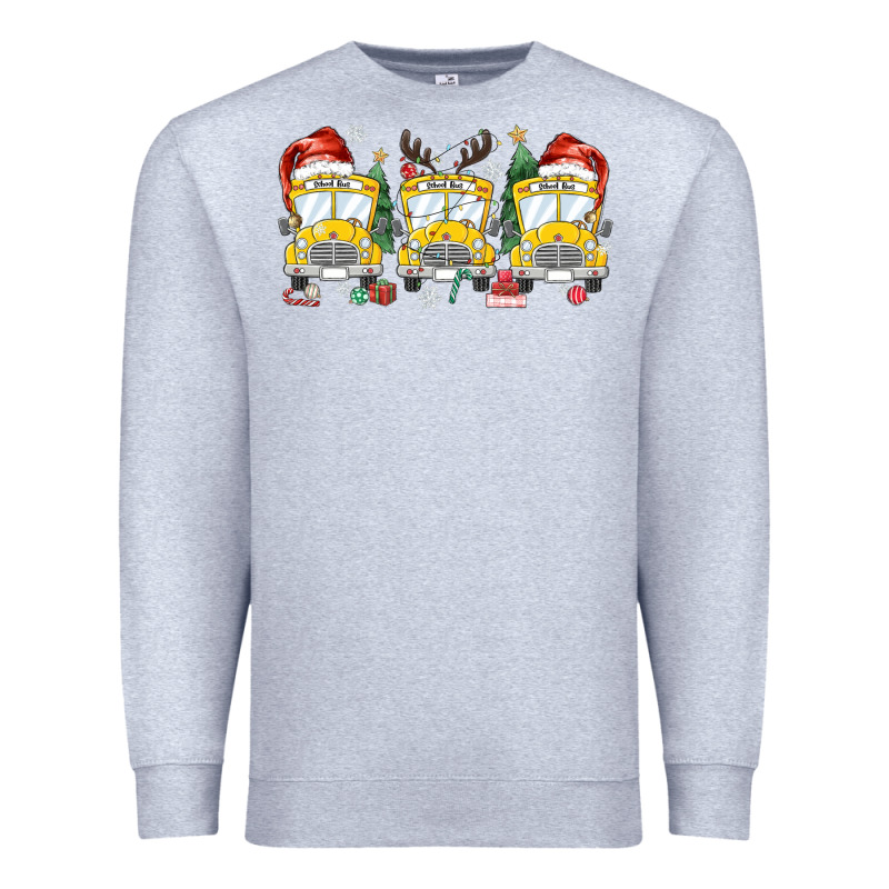 Christmas School Bus Premium Sweatshirt by MaliasSmallBusiness | Teevron
