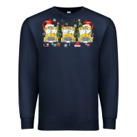 Navy christmas school bus Premium Sweatshirt - MaliasSmallBusiness