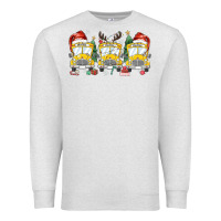 Oatmeal Heather christmas school bus Premium Sweatshirt - MaliasSmallBusiness
