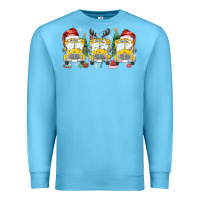 Ocean Blue christmas school bus Premium Sweatshirt - MaliasSmallBusiness