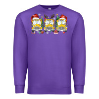 Purple christmas school bus Premium Sweatshirt - MaliasSmallBusiness