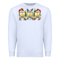 White christmas school bus Premium Sweatshirt - MaliasSmallBusiness
