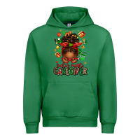 Emerald santas favorite caregiver afro messy bun Urban Hoodie - texasbilliewilder
