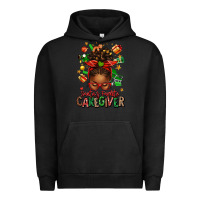 Pigment Black santas favorite caregiver afro messy bun Urban Hoodie - texasbilliewilder
